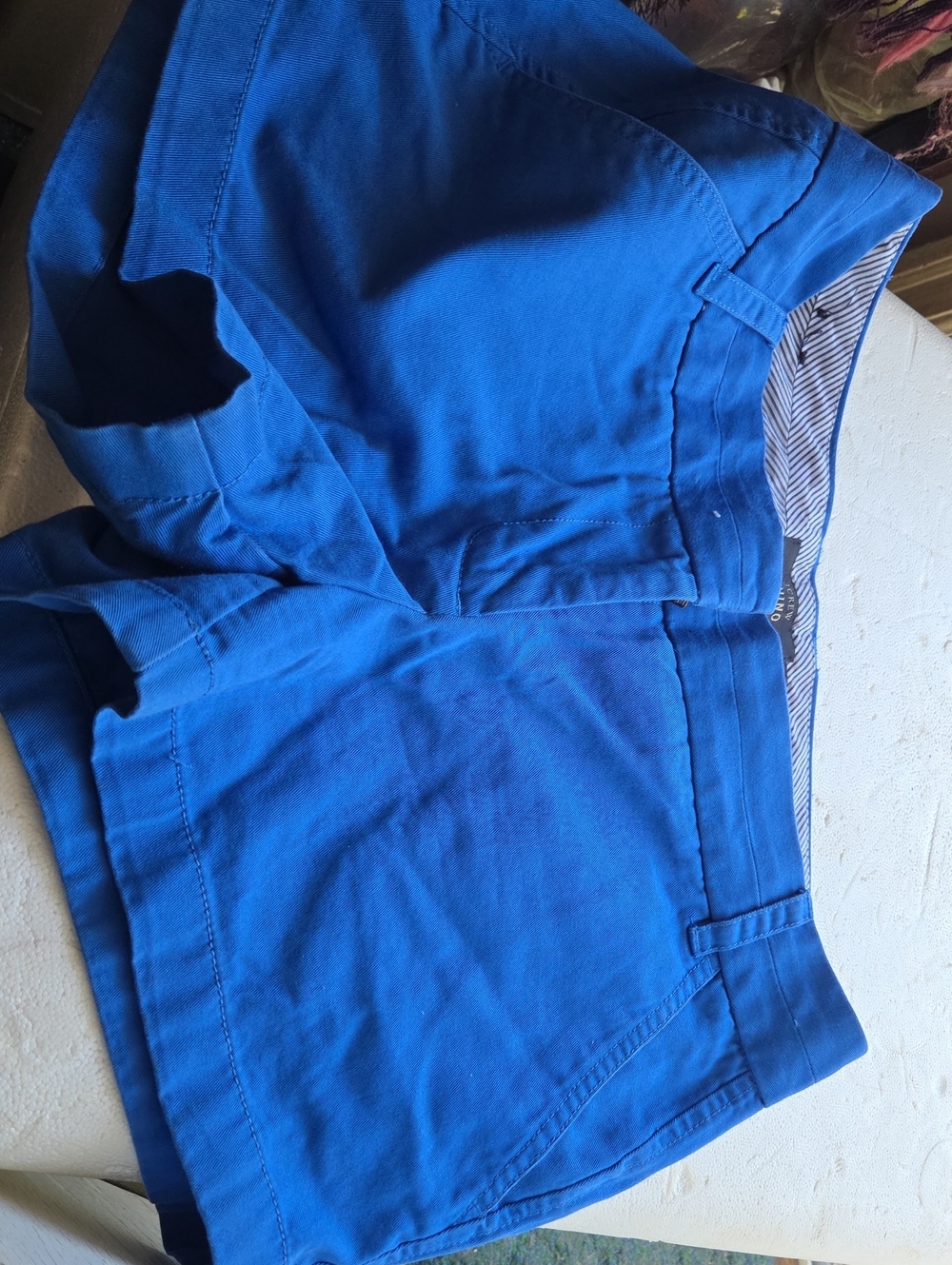 J Crew Size 6 Blue Chino Shorts